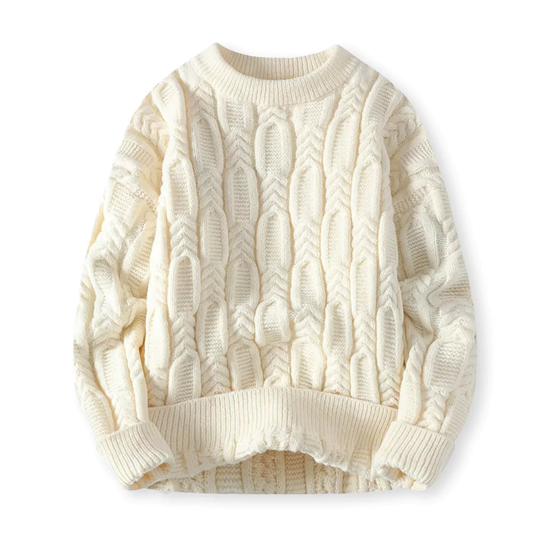Męski sweter - klasyczny - ciepły - ponadczasowy