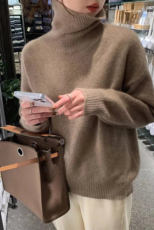 Damski sweter | Ciepły, miękki | Rozluźniony krój
