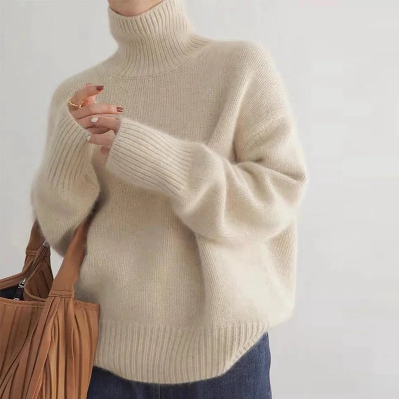 Damski sweter | Ciepły, miękki | Rozluźniony krój
