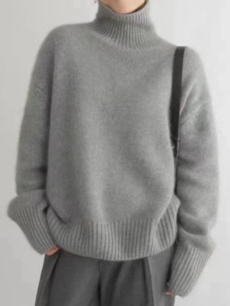 Damski sweter | Ciepły, miękki | Rozluźniony krój
