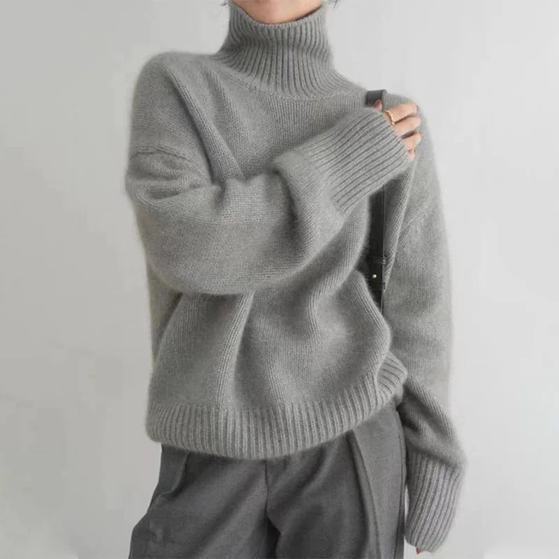 Damski sweter | Ciepły, miękki | Rozluźniony krój