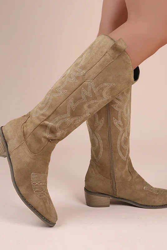 Kowbojskie Buty Damskie | Zachodnia Stylistyka, Niska Obcasa