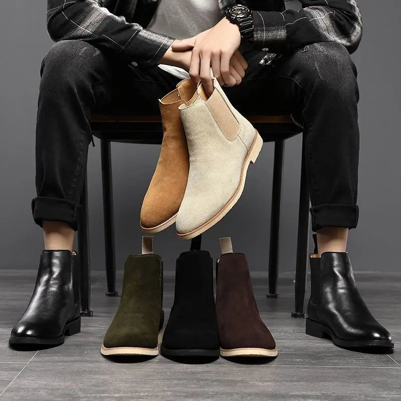 Sztyblety Męskie | Klasyczne Buty Chelsea