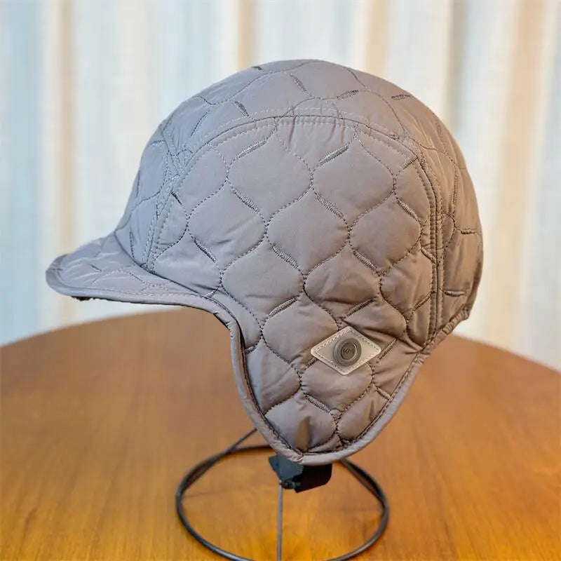 Czapka zimowa | Unisex, z nausznikami | Polarowa, ocieplana, na mróz