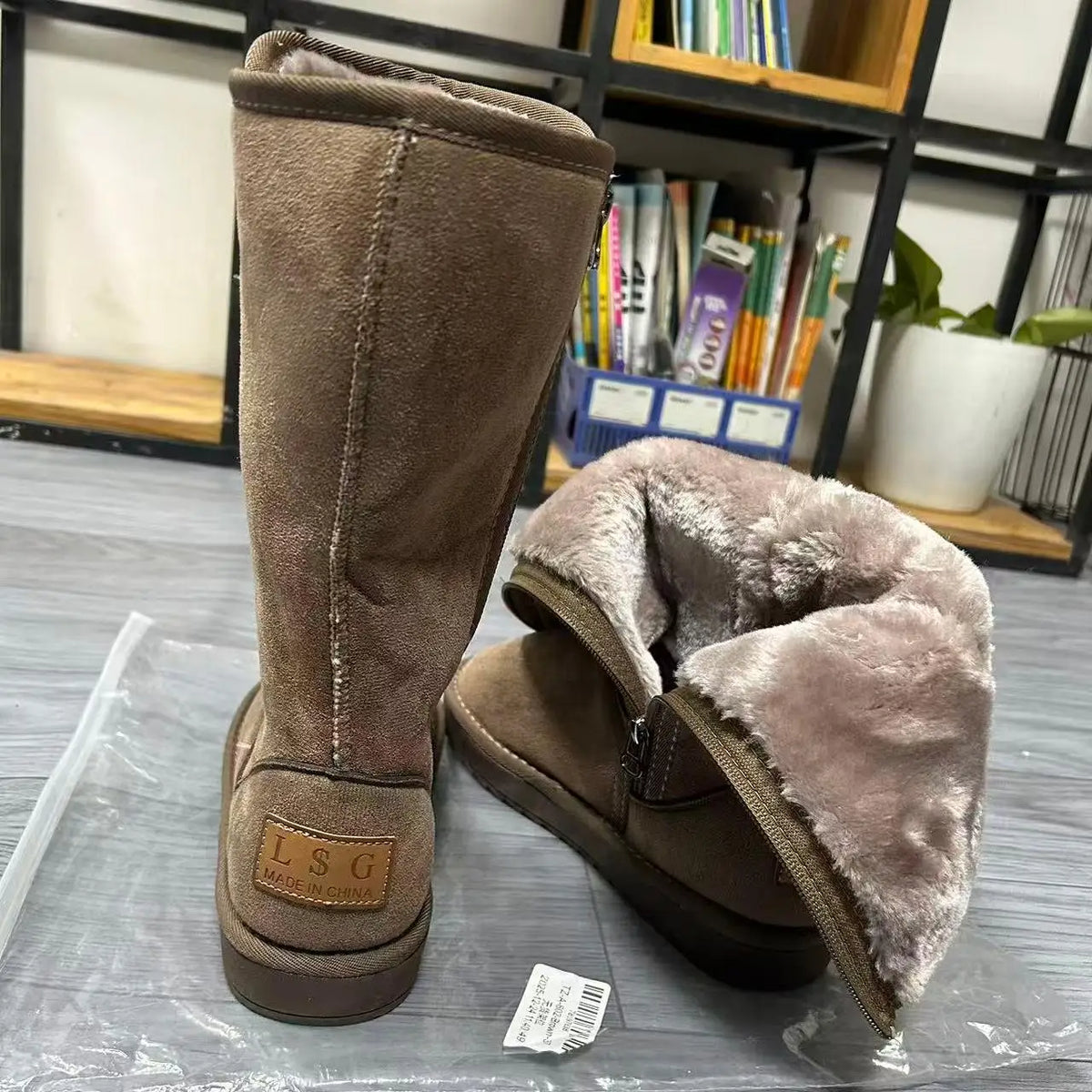 Buty zimowe damskie | Wysokie, wodoodporne, futro