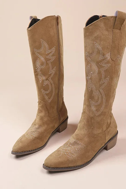 Kowbojskie Buty Damskie | Zachodnia Stylistyka, Niska Obcasa