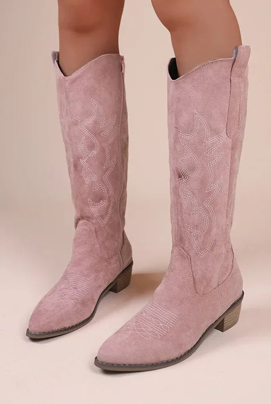 Kowbojskie Buty Damskie | Zachodnia Stylistyka, Niska Obcasa