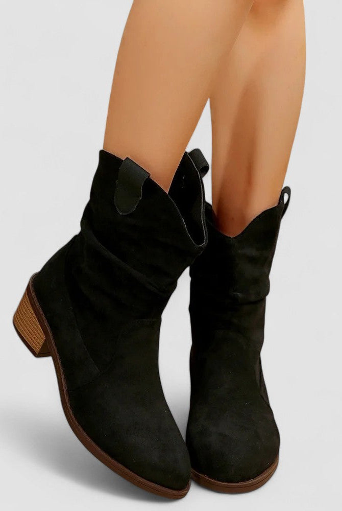 Buty Damskie Kowbojskie | Zamsz, Wygodne, Eleganckie