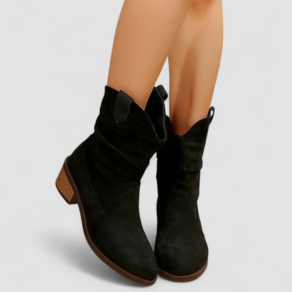 Buty Damskie Kowbojskie | Zamsz, Wygodne, Eleganckie