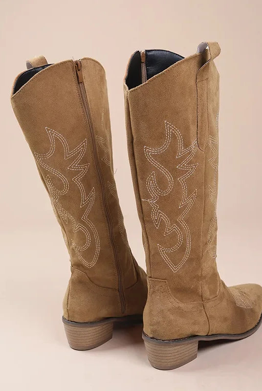 Kowbojskie Buty Damskie | Zachodnia Stylistyka, Niska Obcasa