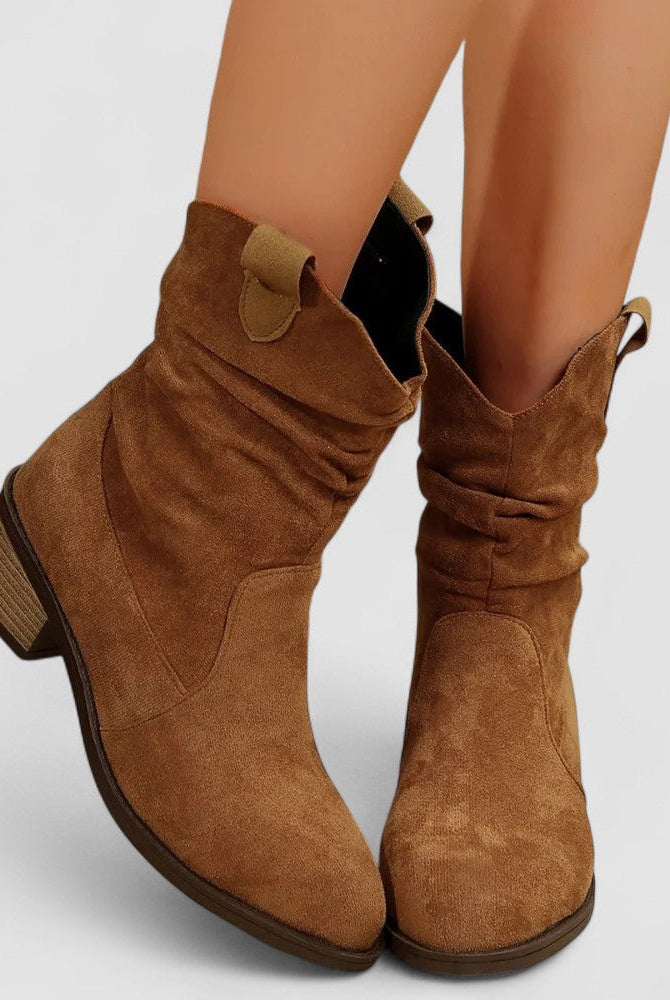 Buty Damskie Kowbojskie | Zamsz, Wygodne, Eleganckie