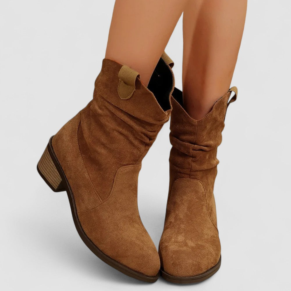 Buty Damskie Kowbojskie | Zamsz, Wygodne, Eleganckie