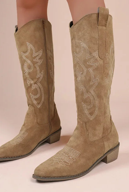 Kowbojskie Buty Damskie | Zachodnia Stylistyka, Niska Obcasa
