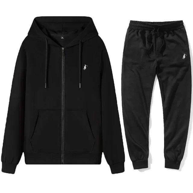 Męski dres 2 części bluza rozpinana spodnie