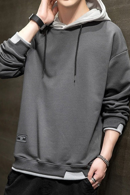 Bluza z kapturem | Dwa kolory, kieszenie kangurowe
