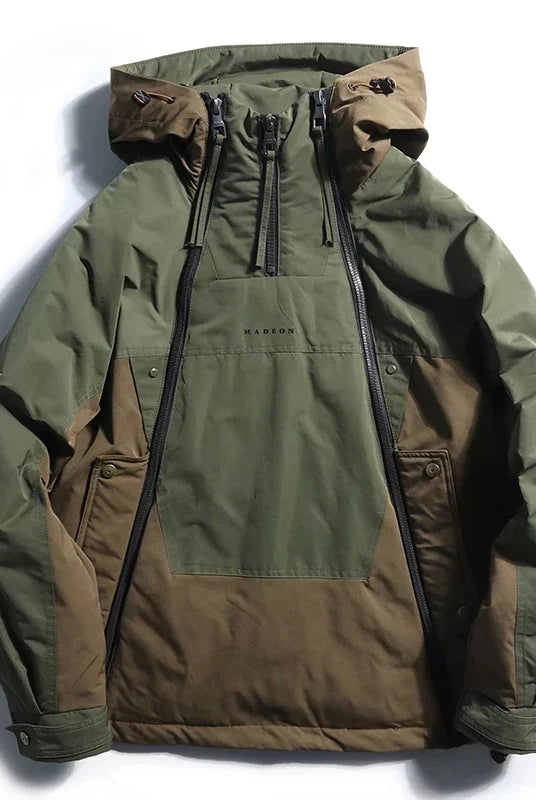 Kurtka przeciwdeszczowa | Techwear, Wodoodporna, Bloki Kolorów