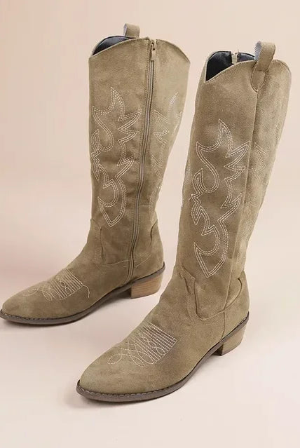 Kowbojskie Buty Damskie | Zachodnia Stylistyka, Niska Obcasa