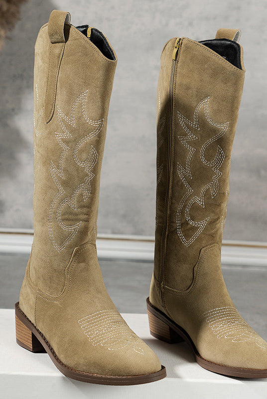 Kowbojskie Buty Damskie | Zachodnia Stylistyka, Niska Obcasa