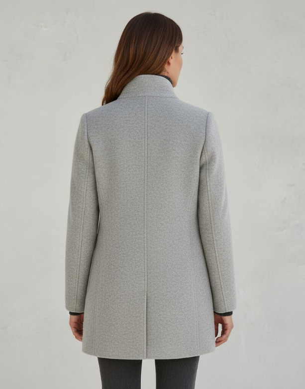 Płaszcz Damski | Klasyczny | Elegancki Fason z Guzikami