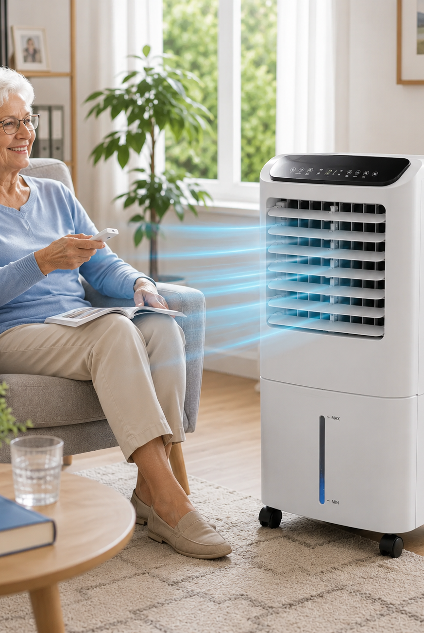 Seniorska Jednostka Klimatyzacyjna Bez Węża Wydechowego – Chłodnica Powietrza XXXL