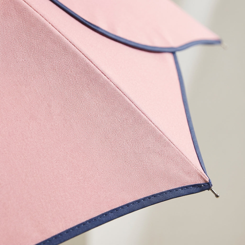 Parasol damski kwiatowy | Ochrona przed deszczem i UV | Drewniana rączka