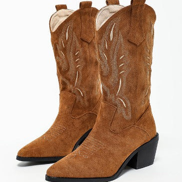 Buty Kowbojskie | Wysokie Damskie ze Stichami