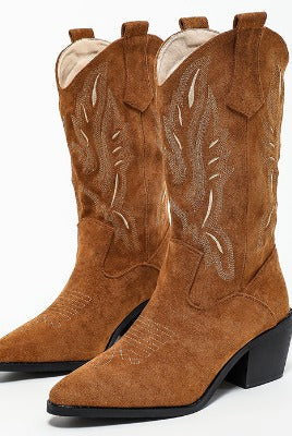 Buty Kowbojskie | Wysokie Damskie ze Stichami