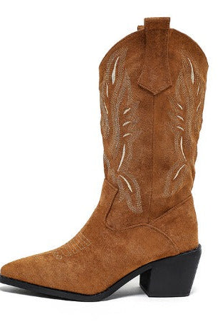 Buty Kowbojskie | Wysokie Damskie ze Stichami