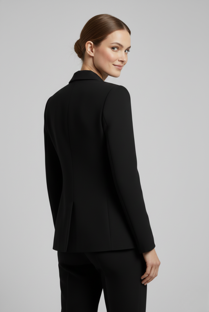 Żakiet damski | Dwurzędowy, złote guziki | Elegancka kurtka