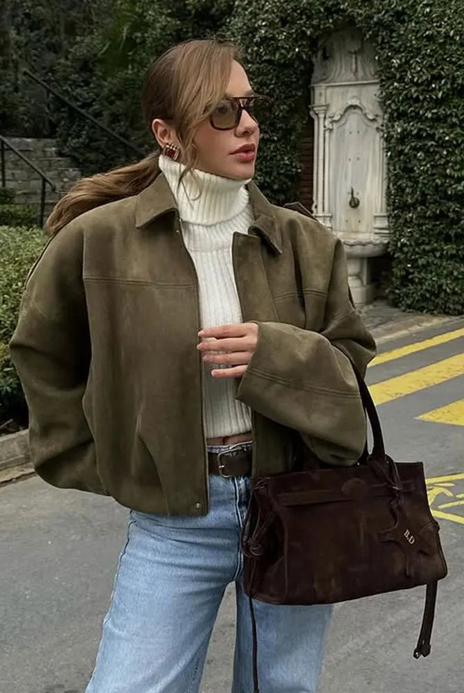 Kurtka Bomber Oversized Vintage