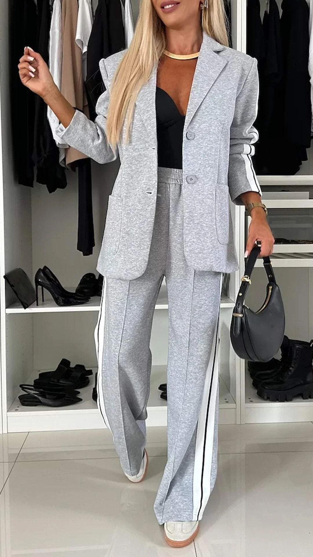 Jill - Stylowy dres damski - Komplet bluza i spodnie - Wygodny