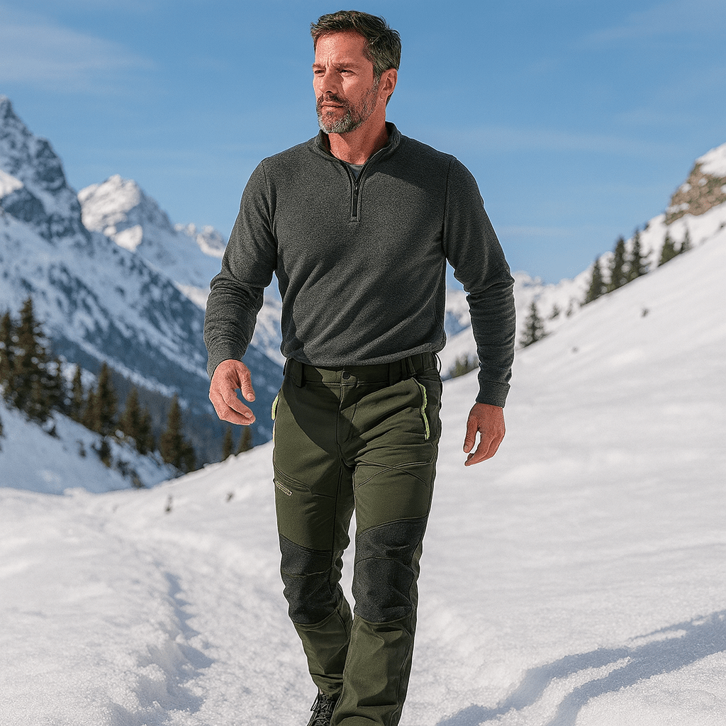 AlpineGlide – Wiatroszczelne Spodnie Narciarskie 25’ z Regulowanymi Szelkami - vivano - warszawa