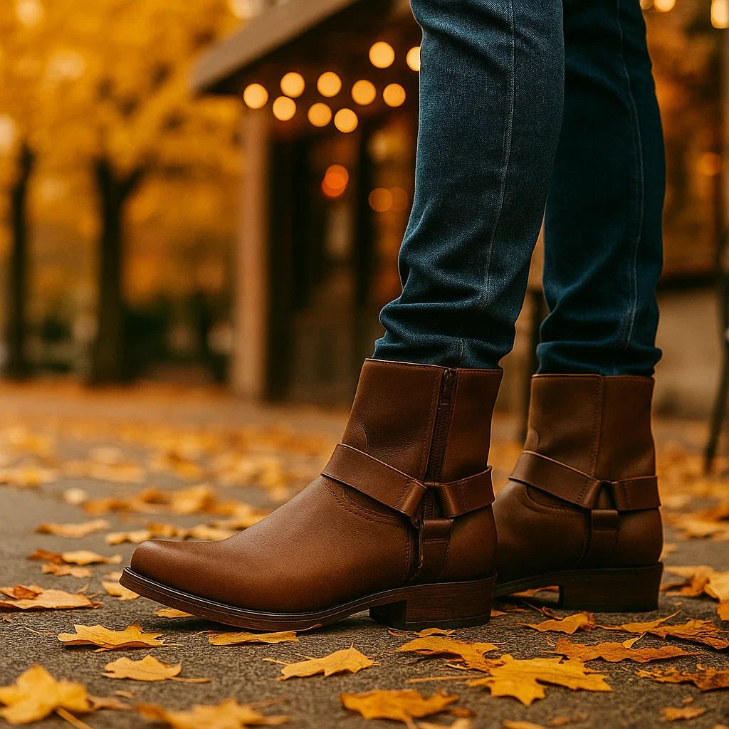 Andrew - Kowbojskie Botki Western - Komfort i Wytrzymałość - vivano - warszawa