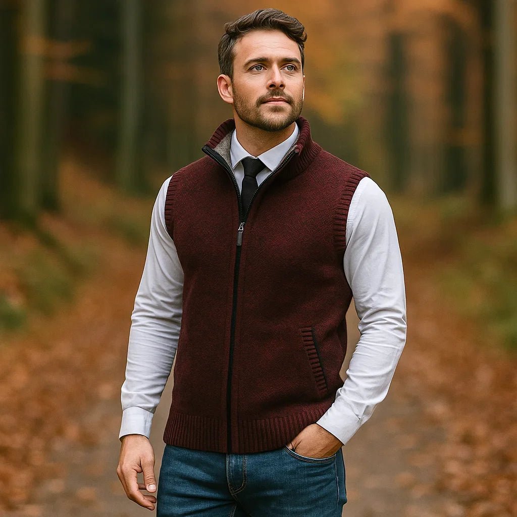 Archer - Elegancka kamizelka męska - Stylowy komfort i jakość - vivano - warszawa