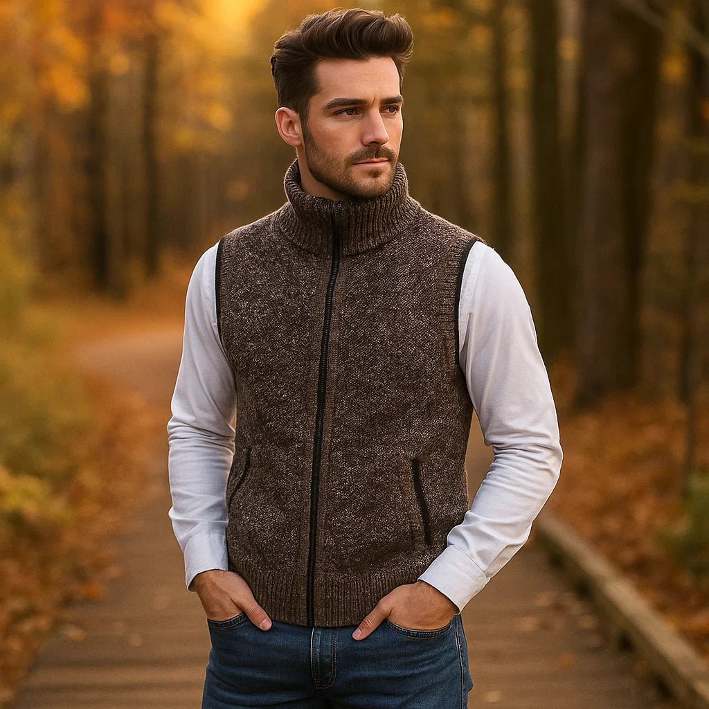 Archer - Elegancka kamizelka męska - Stylowy komfort i jakość - vivano - warszawa