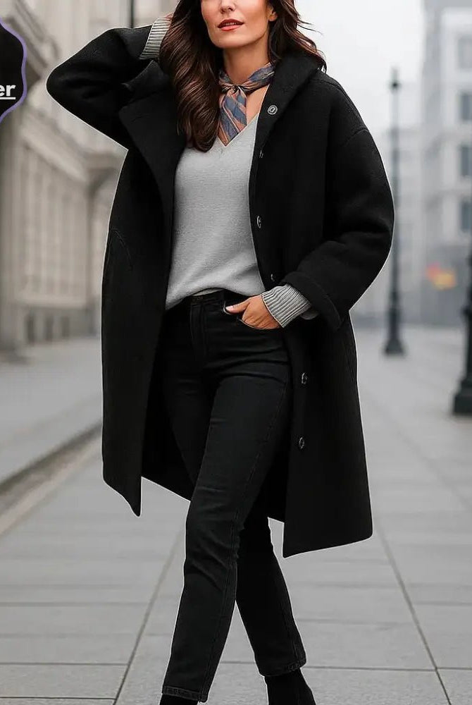 Płaszcz Wełniany Damski Averie – Elegancki