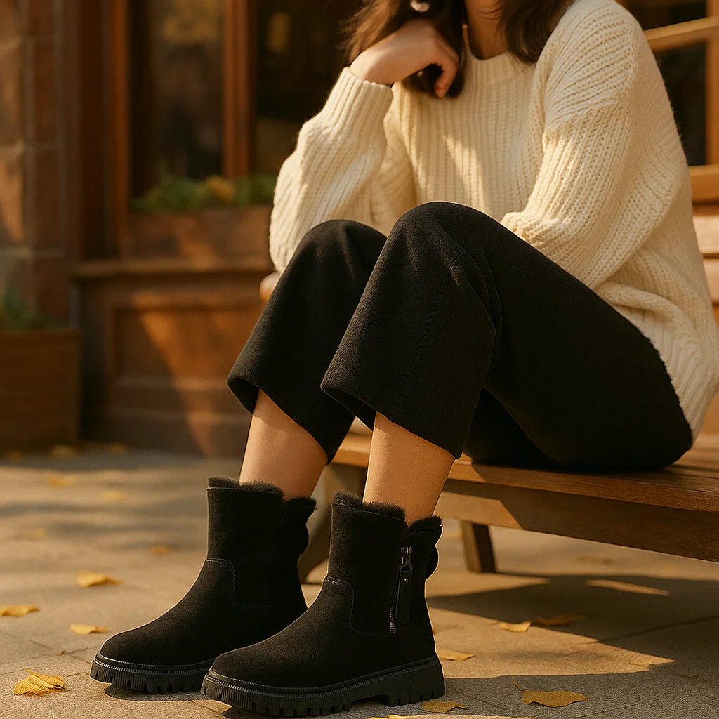 AYLA - Botki zimowe dla kobiet - Ciepłe i wygodne - vivano - warszawa