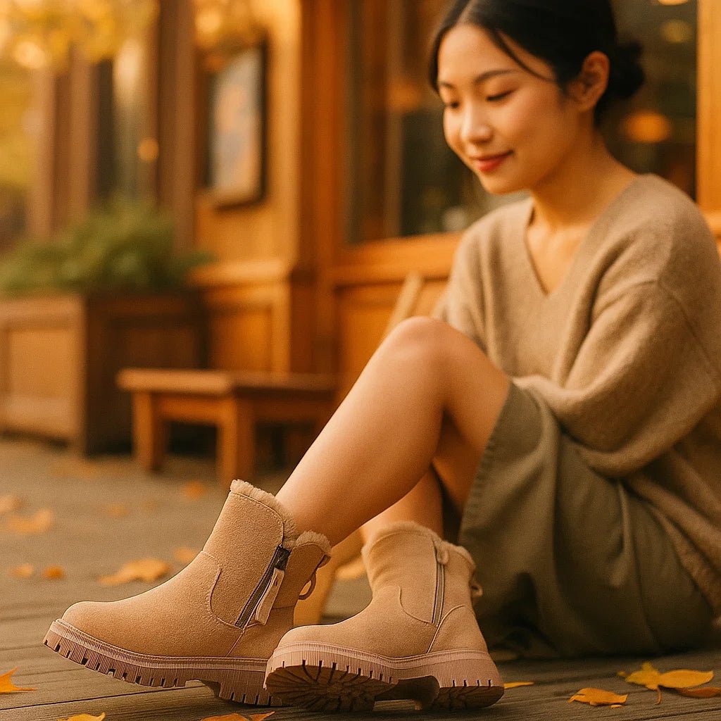 AYLA - Botki zimowe dla kobiet - Ciepłe i wygodne - vivano - warszawa