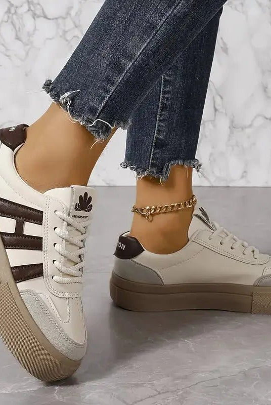 Trampki Damskie na Platformie – Sneakersy Retro