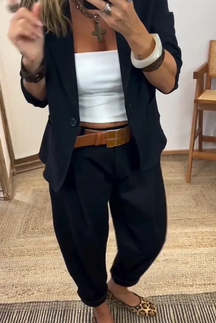 Garnitur Żakiet Spodnie | Beż, Czarny, Szary | Tailor Casual
