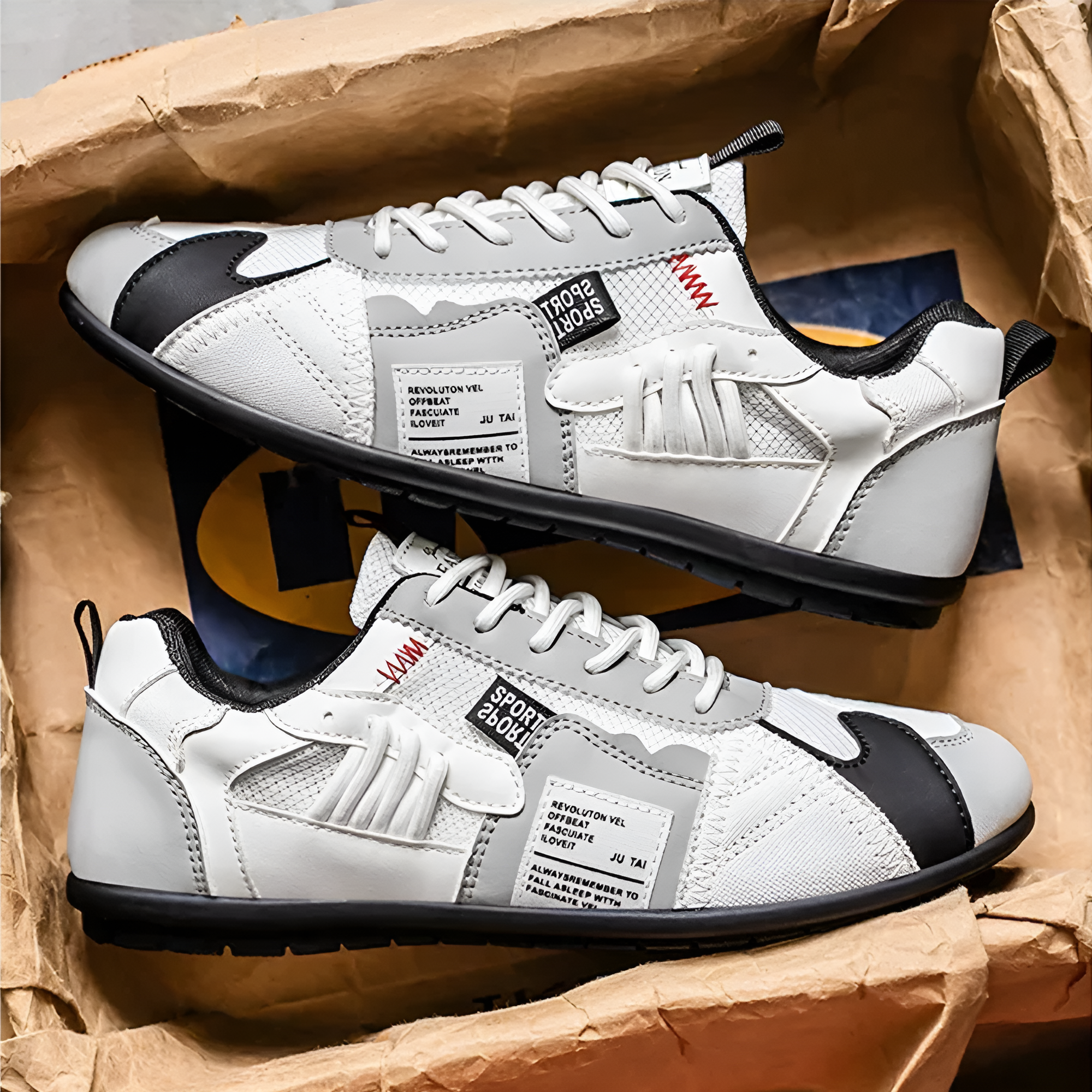 Sneakersy Sportowe | Kolorowe Bloki, Oddychające | Lekkie