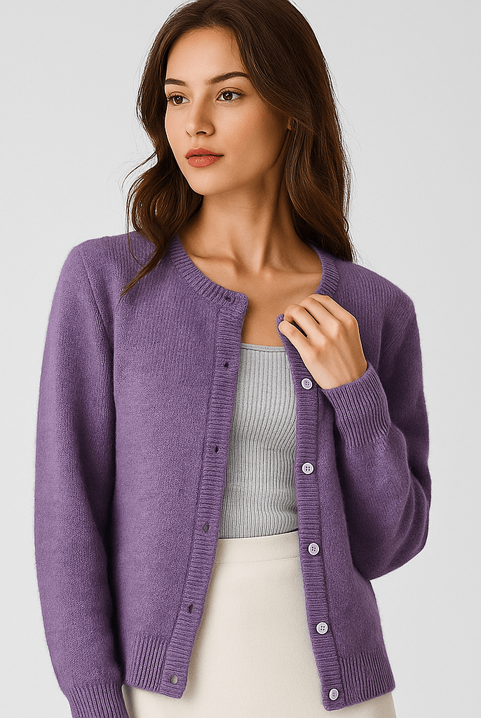 Cardigan Damski - Komfortowy - Stylowy - Jednokolorowy - Elegancki - vivano - warszawa