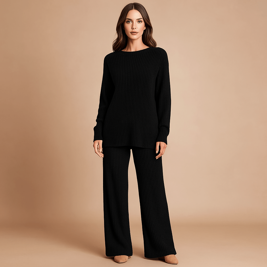 Casual zestaw z swetrem - Komfort i styl - vivano - warszawa