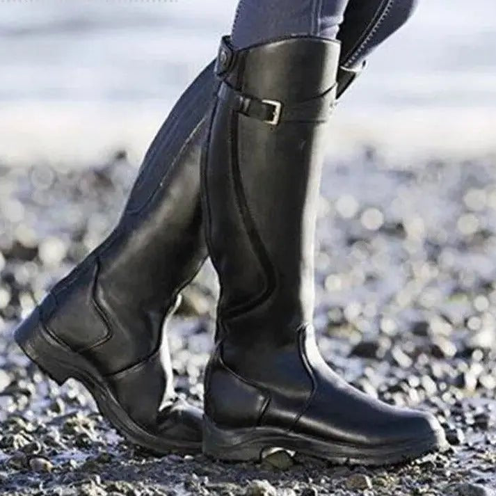 Casualne skórzane botki gladiatorki - niski obcas - modny - vivano - warszawa