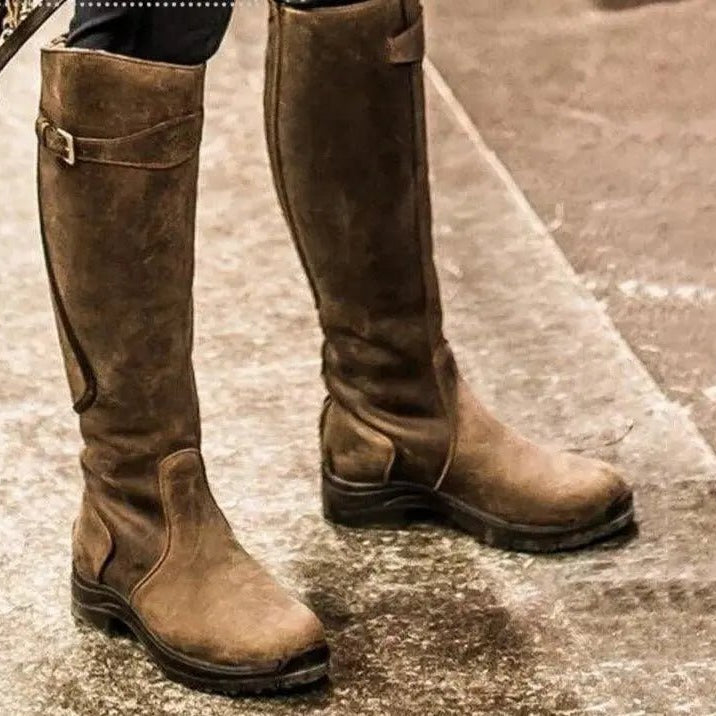 Casualne skórzane botki gladiatorki - niski obcas - modny - vivano - warszawa