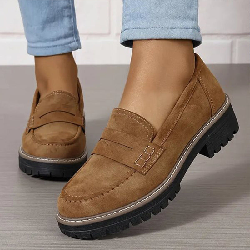 Loafersy damskie ortopedyczne | Wsparcie łuku stopy, podeszwa traktorowa