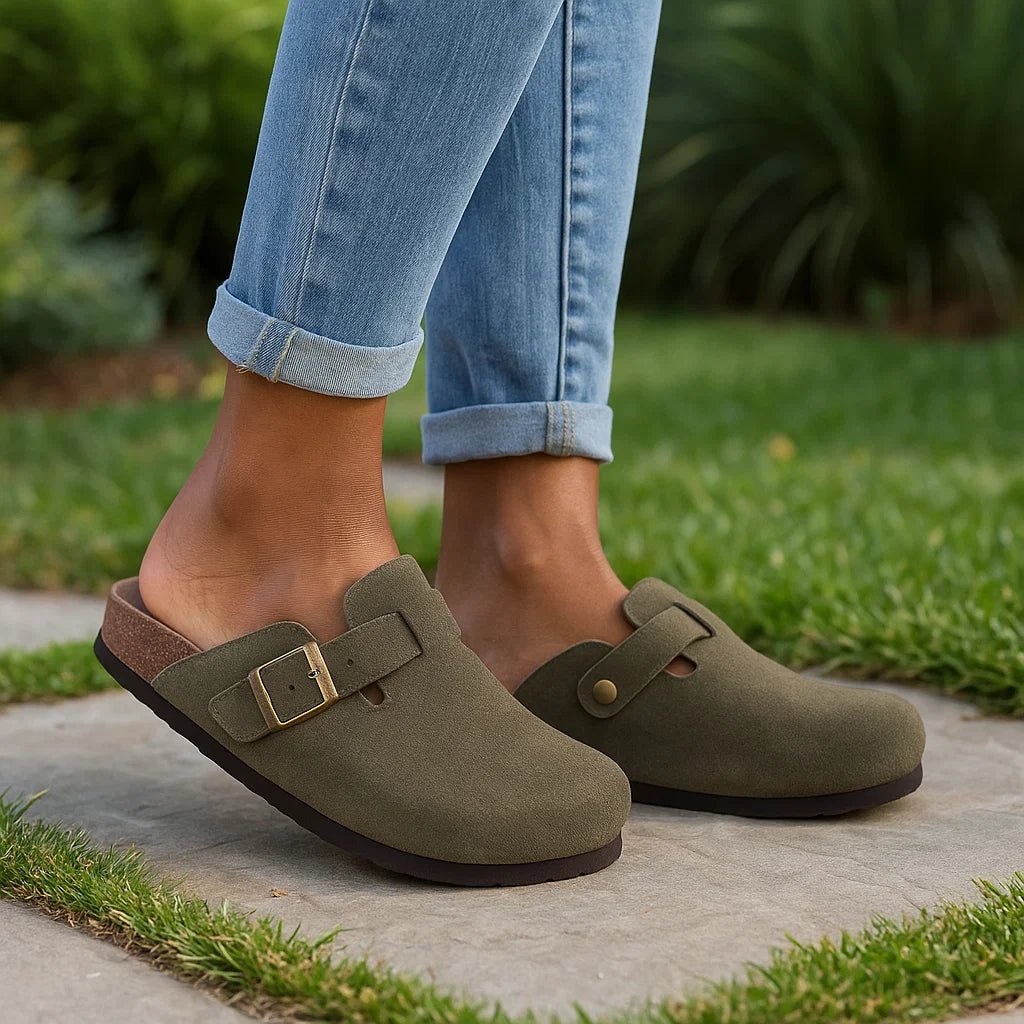 Chodaki Leana Damskie – Zamszowe i Anatomicznie Wygodne - vivano - warszawa