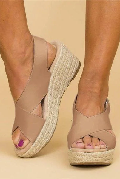 Espadryle Ortopedyczne Damskie | Klinowy Obcas, Wygoda Codziennego Noszenia