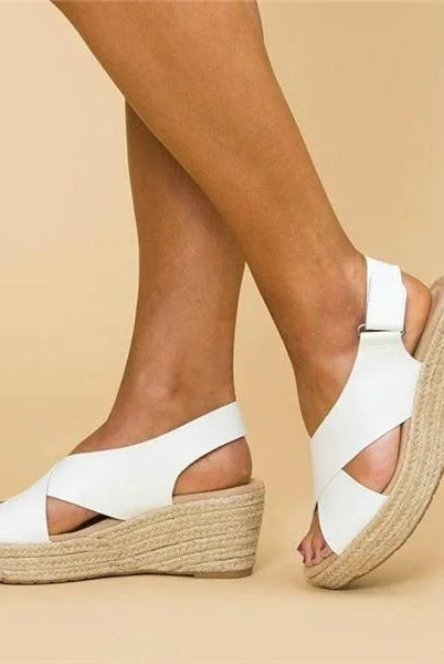 Espadryle Ortopedyczne Damskie | Klinowy Obcas, Wygoda Codziennego Noszenia