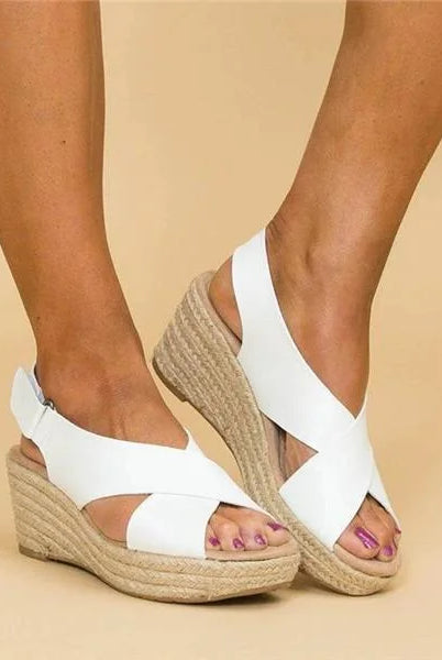 Espadryle Ortopedyczne Damskie | Klinowy Obcas, Wygoda Codziennego Noszenia